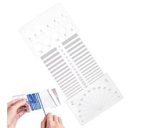 Weaving Measurement Device - Precision Stitched Density, Durable Transparent Board, Practical Crochet Indicator | Reliable Textile Planning Item for Evaluating Fabric Tension Quality Project Success