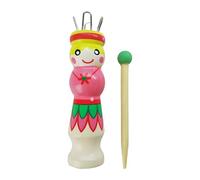 Weaving Needle, Wooden Doll Design Tool, 11.5cm, Knitting Dolls, DIY Knitting Tool, Engaging Craft Layout, for Making Crochet and Weaving Projects More Engaging