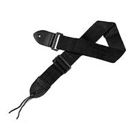 Weaving PU Leather Ends Guitar Straps Adjustable 2 Inch Nylon Webbing Acoustic Guitar Strap For Electric Guitar Bass