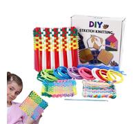 Weaving Rings - Knitting Kit with Rings for Pot Holders | Educational Toys for Fine Motor Children from 3 Years Old Boys Girls