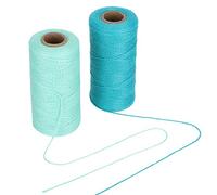 Weaving Yarn, Pure Cotton Thread, 8/4 Warp Yarns, 2 Rolls, 250m Each, for Knitting, Tatting, Carpet, Tapestry Crafts