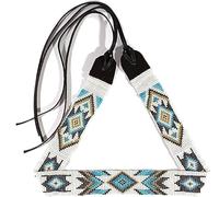 Weavish Beaded Hatband Native American Style Southwestern Cowboy Hat Band Collection (Pattern 1, 19/19.5)