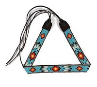 Weavish Beaded Hatband Native American Style Southwestern, Cowboy Hat Band Collection, Turquoise, 1 Count (Pack of 1)