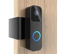 Weazinck Anti-Theft Video Doorbell Door Mount, Compatible with Blink Doorbell, No Need to Drill, Durable and Stainless Steel Mount for Apartment, Renters, Home Office Black (WX004)
