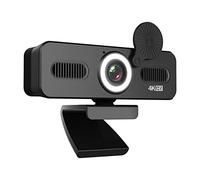 Web Camera 1080P FHD 1440P UHD 2K 2160P UHD 4K CMOS with 120° Wide Angle, Built-in Microphone, Privacy Cover, USB 2.0 Plug and Play for Video Calls Conferencing Streaming Online Learning