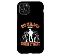 Web Developer by Day Zombie by Night Funny Halloween Creepy Case for iPhone 11 Pro