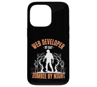 Web Developer by Day Zombie by Night Funny Halloween Creepy Case for iPhone 13 Pro