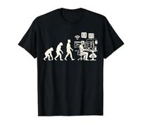 Web Developer Evolution Funny Programmer Graphic Value Graphic T-Shirt, Men, Black, S