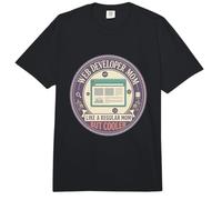 Web Developer Mom Like A Regular Mom But Cooler Coding Tech Comfort Colors Adult Heavyweight T-Shirt