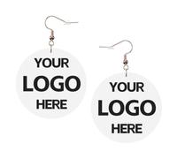 Web Gourd Print Custom Halloween Round Leather Earrings | Show Off Spooky Style This Halloween, Grab Eyes At Halloween Party And Trick-Or-Treat Events
