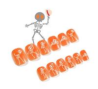 Web Halloween Wear Length Fashion Manicure False Nails Save For Time Wear Press On Nails Child Adult