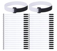 Web-Loop Fastening Straps - Stable Football Ties Set, Heavy Duty Outdoor Fixing Kit | 50 Pieces Workout Accessories for Gym, Playground, Sport
