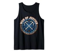 Web of Justice Vigilante Grappling Hook 90s Grunge Fan Tank Top