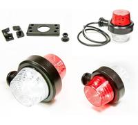 Web Truck Outline Light Marker Light Old School Tuning Hanging Position Light 12 V 24 V Colours White and Red for Trucks, Cars, Trailers, Caravans etc. Pack of 1