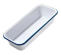 webake Enamel Loaf Tin Bread Pan Rectangular Baking Tin for Cakes, Toast Bread, 30 x 11 x 7 cm