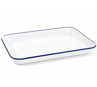 Webake Enamelware 15x10 Non Stick Baking Sheet, Enameled Steel Jelly Roll Pan Rectangular Serving Tray, Butcher Tray Palette