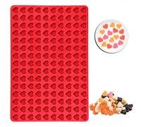 Webake Heart Chocolate Mould Silicone Gummy Moulds 150 Holes Mini Heart Candy Moulds for Chocolate, Candy, Sweet, 30 x 20 cm
