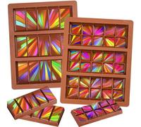Webake Holographic Chocolate Mould Silicone Chocolate Bar Mould Pack of 2 Chocolate Silicone Mold