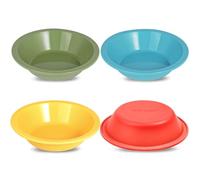 webake Individual Pie Dishes Set of 4 Silicone 5 Inch Small Pie Dishes Mini Round Tart Tin Moulds Pies Tins for Baking Bread Cake Tart Desserts Meat