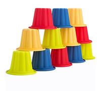 Webake Jelly Moulds Silicone 12 Pcs Pudding Mould Muffin Cases Cupcake Moulds Baking Tins for Cake Ice Creams Puddings