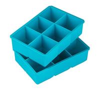 Webake Large Square Ice Cube Moulds Silicone 2 Pcs 5cm Giant Ice Cube Trays