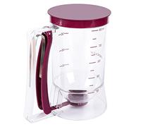 Webake Pancake Batter Dispenser 900ML Manual Cupcakes Separator with Measuring Label for Cupcakes Waffles Muffin Mix Crepes Cake