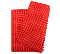 Webake Silicone Baking Mat Dog Biscuits Mould 1.2 cm Chocolate Moulds Hemisphere Baking Mould with Nubs 468 Cavity Dog Food Mold for Dog Biscuits, Dog Treats, Puppy Cookies, 40 x 27.7cm