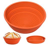 Webake Silicone Bread Proofing Basket,Collapsible Sourdough Bread Baking Supplies Dough Proofing Bowl Containers Oven Safe Baking Gifts for Bakers 9 INCHES