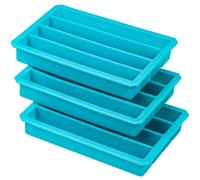Webake Silicone Ice Cube Trays for Water Bottles Ice Cube Mold 12 Cavity, Easy Release Long Ice Cube Sticks For Bottled Beverage, Soda, Sport Drinks, Burritos Egg, Pack of 3