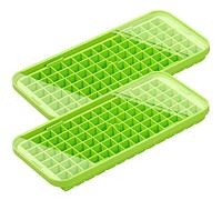 Webake Silicone Mini Square Ice Cube Moulds with Lids 2 Pcs 1.5 cm Small Ice Cube Trays Square Ice Cube Tray for Beer, Cocktails, Water, Soda, Fruit