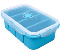 webake Silicone Soup Freezer Moulds with Lids 250 ml Portion Freezer Tray Food Storage Containers for Fridge Extra Large Jumbo Ice Cube Tray for Freezing Soup, Broth, Sauce, Butter, Meal Prep