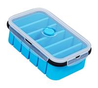 webake Silicone Soup Freezing Container with Lid LFGB Silicone Freezer Mould 1/2 Cup Freezer Tray Food Storage Container Extra Large Ice Cube Tray for Soup, Ice Cube, Broth, Sauce or Butter
