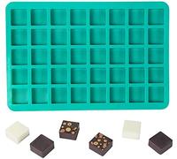 Webake Square Silicone Moulds Chocolate Mould 40 Cavities Caramel Candy Sweet Moulds Ice Cube Tray for Homemade DIY, Hard Candy, Truffle Chocolate, Gummy, Jelly Mould