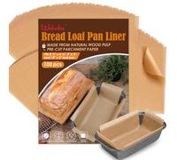 Webake Unbleached Parchment Paper Loaf Pan Liners for Baking Bread 9x5, 1lb 1.5lb 2lb, Original Precut, Non Toxic 100 Pcs Baking Paper