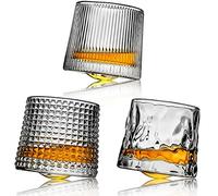 Webao Crystal Whisky Glasses Set of 3 Old Fashioned Hand-Blown 160 ml (3 Pieces)