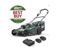 Webb 40V (2 x 20v) 43cm (17") Cordless Rotary Lawnmower (2 x 4AH Webb 40V (2 x 20v) 43cm (17") Cordless Rotary Lawnmower (2 x 4AH Battery & Charger)