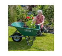 Webb 90 Litre Poly Body Wheelbarrow with Puncture Proof Wheel (150kg C Webb 90 Litre Poly Body Wheelbarrow with Puncture Proof Wheel (150kg Capacity)