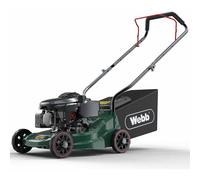 Webb Classic WER16DV130 Petrol Poly Deck Rotary Lawnmower 390mm FREE Safety Glasses, Gloves & Oil Worth £15