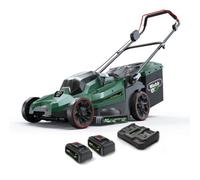 Webb WEV20X2LM43 40v Cordless Brushless Rotary Lawnmower 430mm 2 x 4ah Li-ion Charger