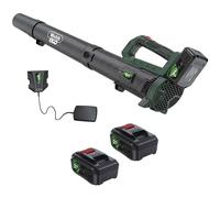 Webb Eco WEV20AB 20v Cordless Axial Garden Leaf Blower 3 x 4ah Li-ion Battery Charger