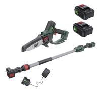 Webb Eco WEV20EXTPS 20v Cordless Pruning Saw 150mm with Extension Pole 2 x 4ah Li-ion Battery Charger