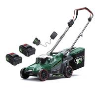Webb Eco WEV20LM33 20v Cordless Brushless Rotary Lawnmower 330mm 2 x 4ah Li-ion Battery Charger