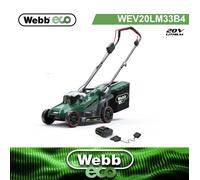 Webb WEV20LM33 20v Cordless Brushless Rotary Lawnmower 330mm
