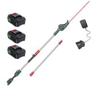 Webb Eco WEV20PHT 20v Cordless Long Reach Hedge Trimmer 500mm 3 x 4ah Li-ion Battery Charger