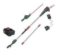 Webb Eco WEV20PSHT 20v Cordless Long Reach Hedge Trimmer 500mm and Pruner Attachment 1 x 4ah Li-ion Battery Charger