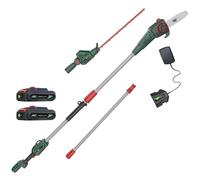 Webb Eco WEV20PSHT 20v Cordless Long Reach Hedge Trimmer 500mm and Pruner Attachment 2 x 2ah Li-ion Battery Charger