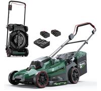 WEBB Eco WEV20X2LM38RRB4X Cordless Rotary Lawnmower - Green & Black, Black,Green