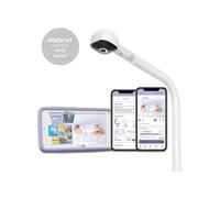 HUBBLE Nursery Pal SkyVision AI Pro 5" Crib Mount Smart Baby Monitor - White