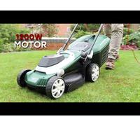 Webb Supreme 33cm (13") Electric Rotary Lawnmower with Rear Rolle Webb Supreme 33cm (13") Electric Rotary Lawnmower with Rear Roller