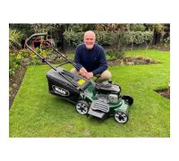 Webb Supreme 46cm (18") Self Propelled High Wheel Petrol Rotary L Webb Supreme 46cm (18") Self Propelled High Wheel Petrol Rotary Lawnmower (Briggs & Stratton Engine)